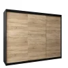 Armoire TOKYO à portes coulissantes H. 200 x L. 250 x P. 62, 3 portes