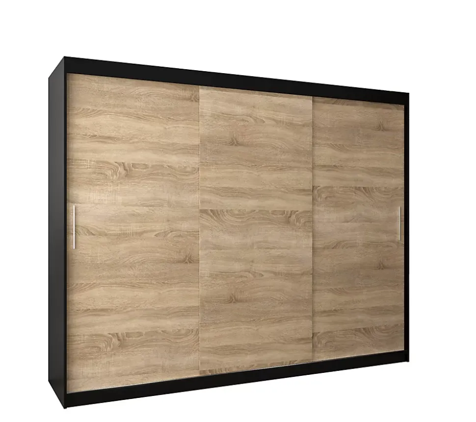 Armoire TOKYO à portes coulissantes H. 200 x L. 250 x P. 62, 3 portes