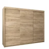 Armoire TOKYO à portes coulissantes H. 200 x L. 250 x P. 62, 3 portes