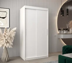 Armoire TOKYO à portes coulissantes H. 200 x L. 100 x P. 62, 2 portes