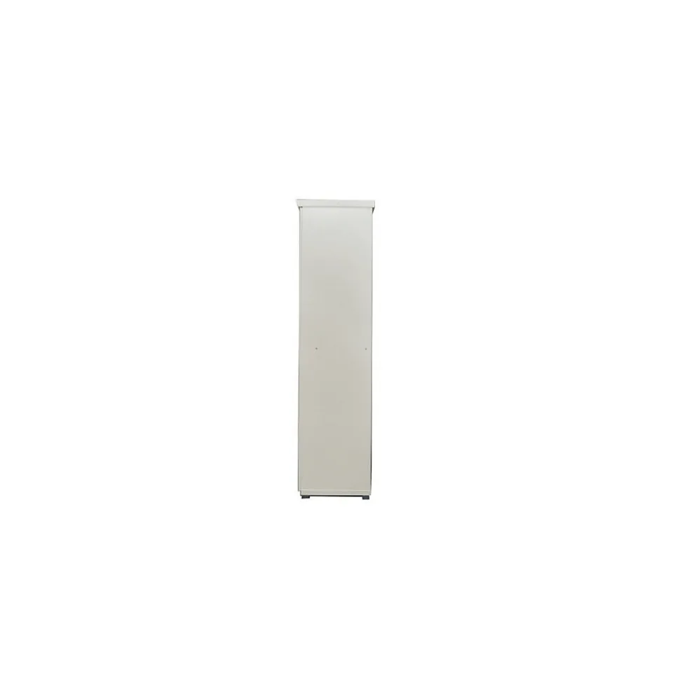 Armoire TOM 4 portes Blanc L160 x H183 cm Penderie intégrée