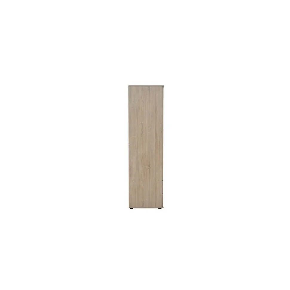 Armoire TOM 2 portes Chene Sonoma Avec miroir L80 x H185 cm