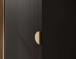 Armoire une porte avec tringle 50 cm FRAME noir