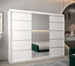 Armoire Verona 2 a portes coulissantes H. 200 x L. 250 x P. 62 3 portes