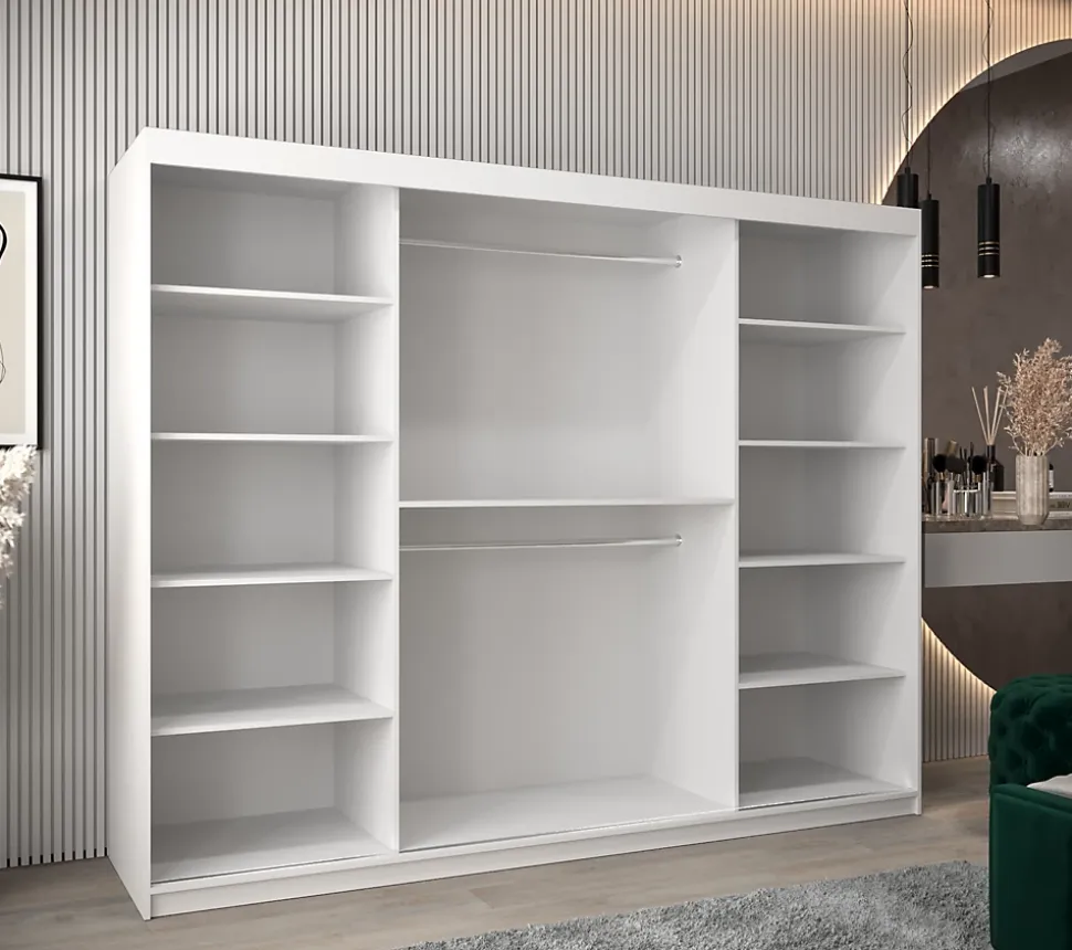 Armoire Verona 2 a portes coulissantes H. 200 x L. 250 x P. 62 3 portes