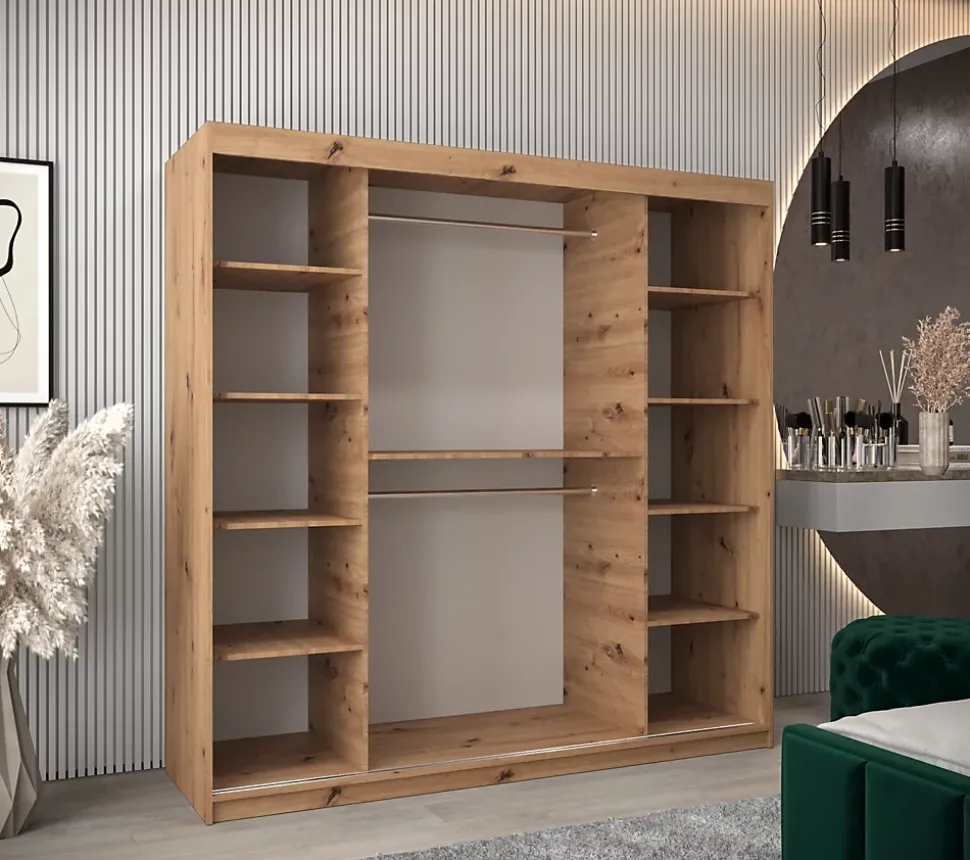 Armoire Verona 4 a portes coulissantes H. 200 x L. 200 x P. 62 2 portes