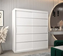 Armoire Verona 1 a portes coulissantes H. 200 x L. 180 x P. 62 2 portes