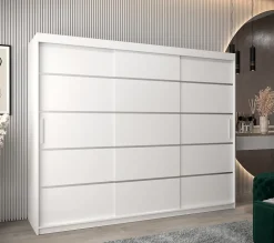 Armoire Verona 1 a portes coulissantes H. 200 x L. 250 x P. 62 3 portes
