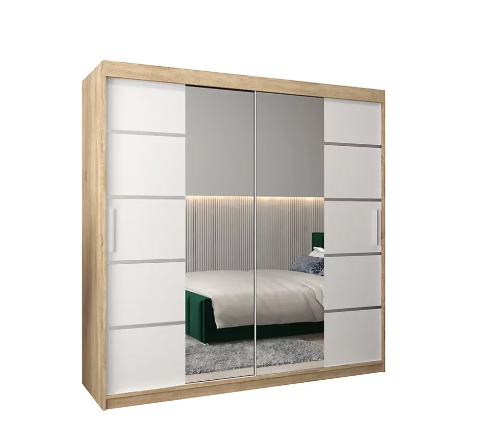 Armoire Verona 4 a portes coulissantes H. 200 x L. 200 x P. 62 2 portes