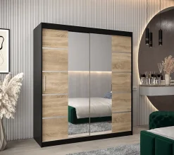 Armoire Verona 4 a portes coulissantes H. 200 x L. 180 x P. 62 2 portes