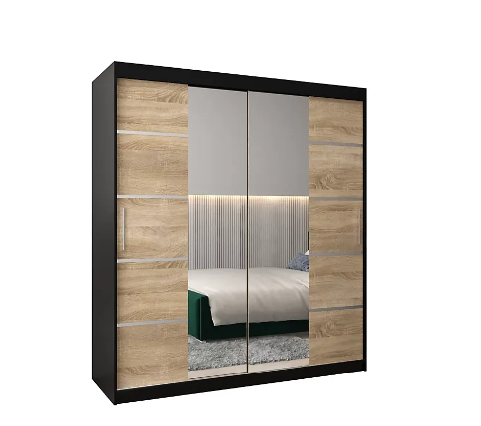 Armoire Verona 4 a portes coulissantes H. 200 x L. 180 x P. 62 2 portes