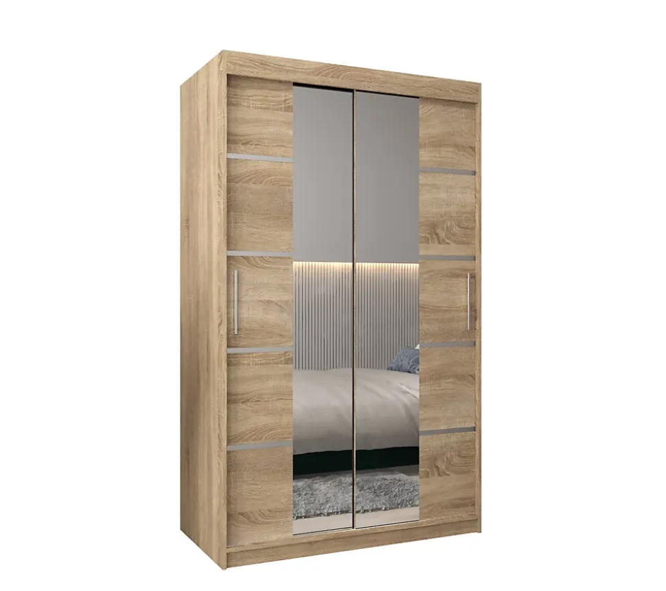 Armoire Verona 4 a portes coulissantes H. 200 x L. 120 x P. 62 2 portes