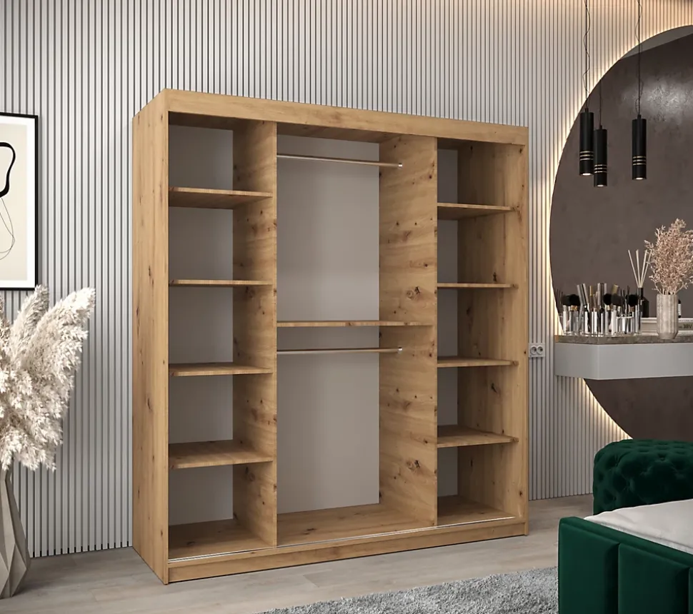 Armoire Verona 1 a portes coulissantes H. 200 x L. 180 x P. 62 2 portes