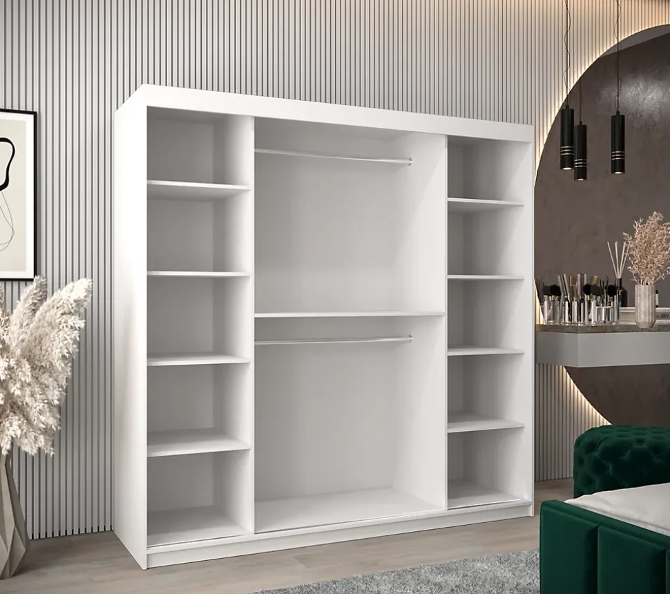 Armoire Verona 4 a portes coulissantes H. 200 x L. 200 x P. 62 2 portes
