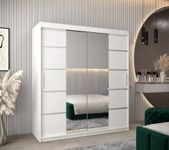 Armoire Verona 4 a portes coulissantes H. 200 x L. 180 x P. 62 2 portes