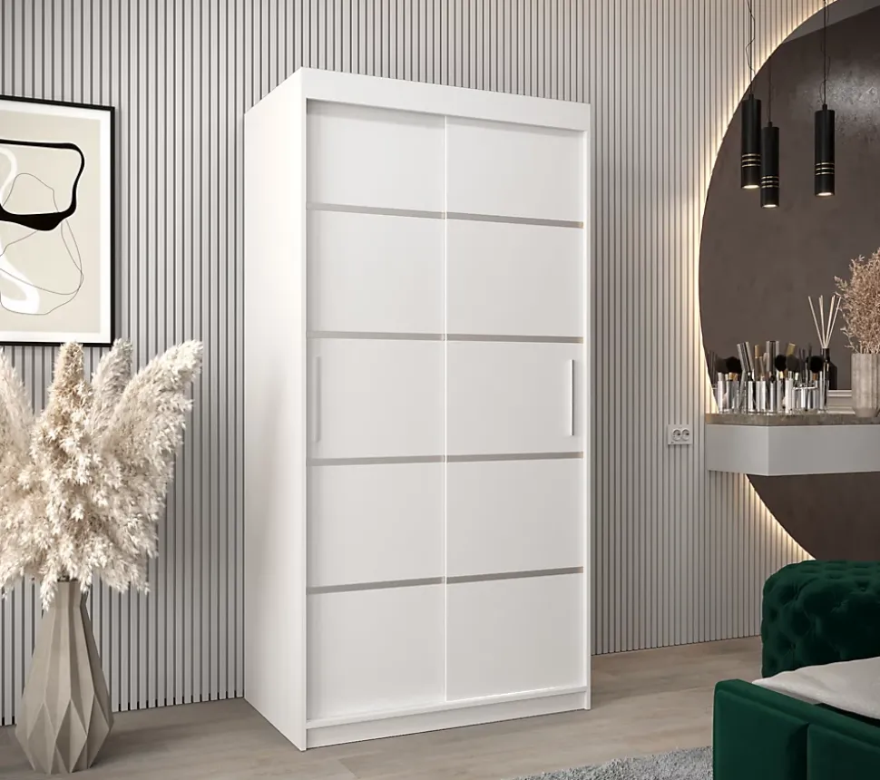 Armoire Verona 1 a portes coulissantes H. 200 x L. 100 x P. 62 2 portes