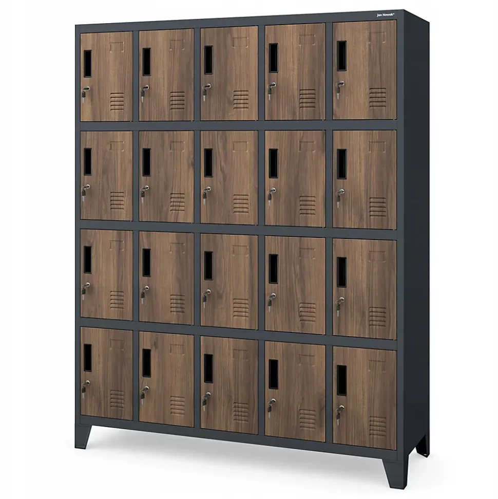 Armoire vestiaire à casiers ROBERT 1360 x 1720 x 450 mm bronze
