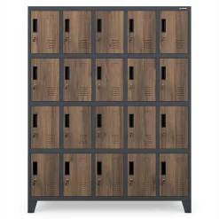 Armoire vestiaire à casiers ROBERT 1360 x 1720 x 450 mm bronze