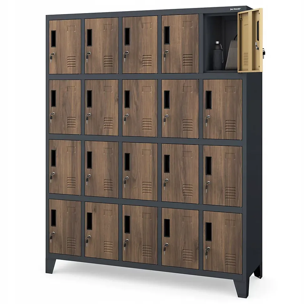 Armoire vestiaire à casiers ROBERT 1360 x 1720 x 450 mm bronze
