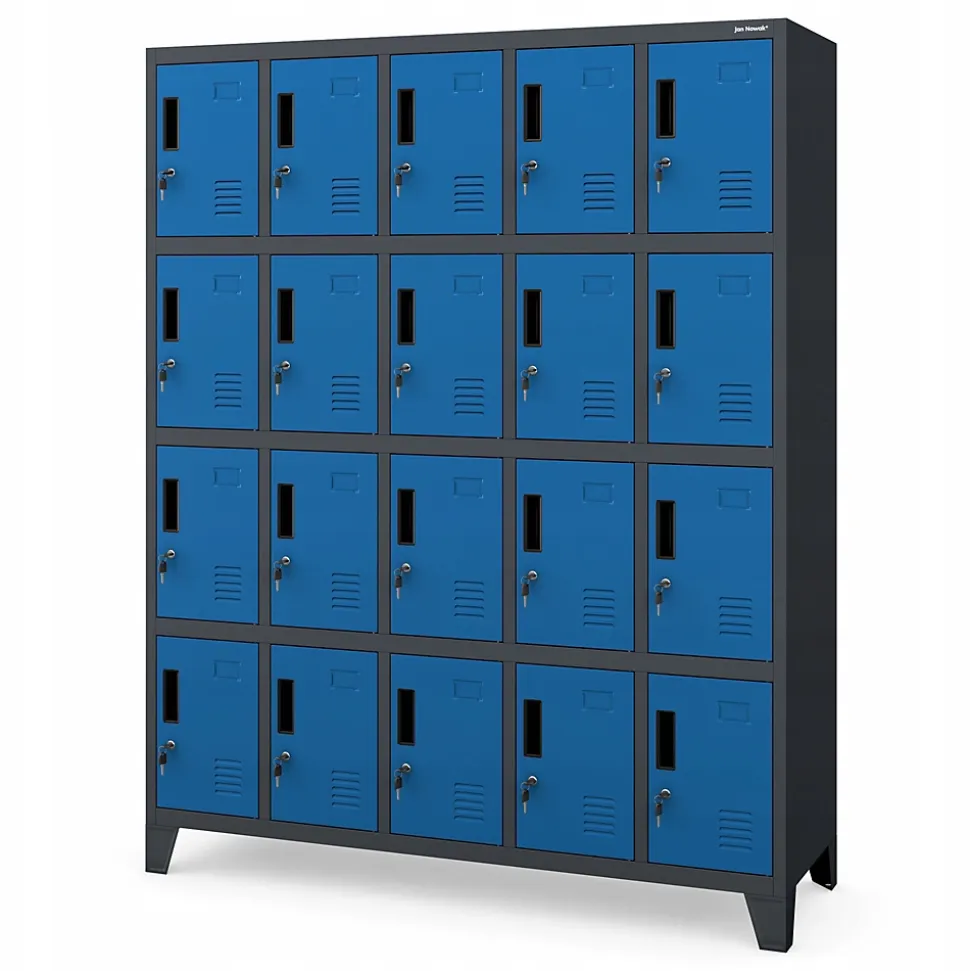 Armoire vestiaire à casiers ROBERT 1360 x 1720 x 450 mm bleu