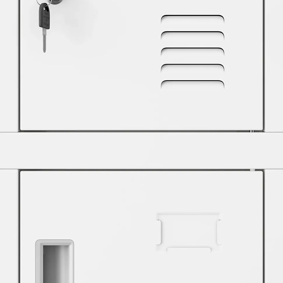 Armoire vestiaire à casiers ROBERT 1360 x 1720 x 450 mm blanc