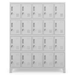 Armoire vestiaire à casiers ROBERT 1360 x 1720 x 450 mm gris