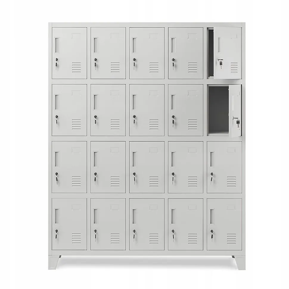 Armoire vestiaire à casiers ROBERT 1360 x 1720 x 450 mm gris