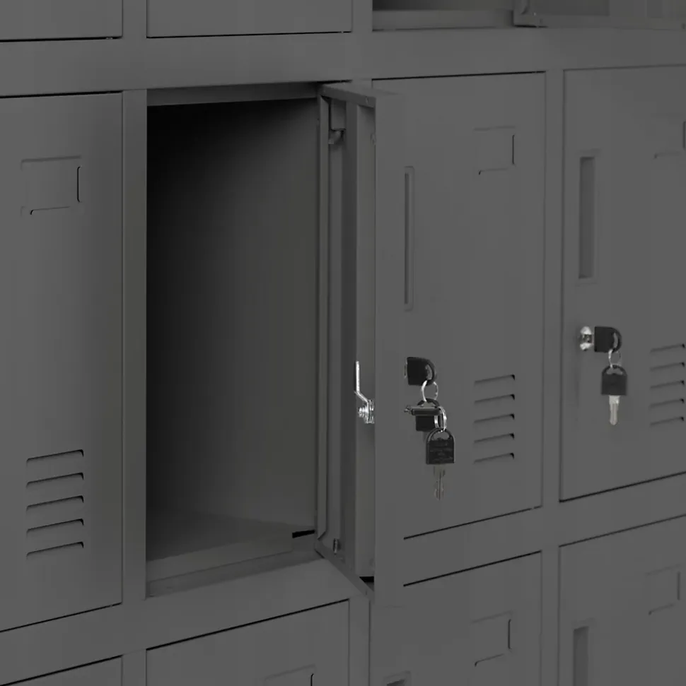 Armoire vestiaire à casiers ROBERT 1360 x 1720 x 450 mm anthracite