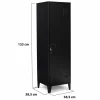 Armoire vestiaire ESTER 1 porte métal noir design industriel