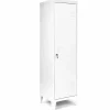 Armoire vestiaire ESTER 1 porte métal blanc design industriel