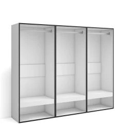 Armoire Vestiaire ouvert 180x35x145cm couleur blanc