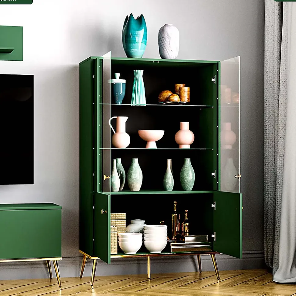 Armoire Vitrine - H.150 x L.92 x P.40 cm - SAPIN