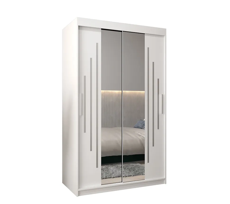 Armoire York 1 a portes coulissantes H. 200 x L. 120 x P. 62 2 portes