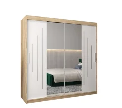 Armoire York 1 a portes coulissantes H. 200 x L. 200 x P. 62 2 portes