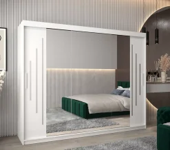 Armoire York 2 a portes coulissantes H. 200 x L. 250 x P. 62 3 portes