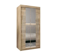 Armoire York 1 a portes coulissantes H. 200 x L. 100 x P. 62 2 portes