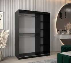 Armoire York 2 a portes coulissantes H. 200 x L. 150 x P. 62 2 portes