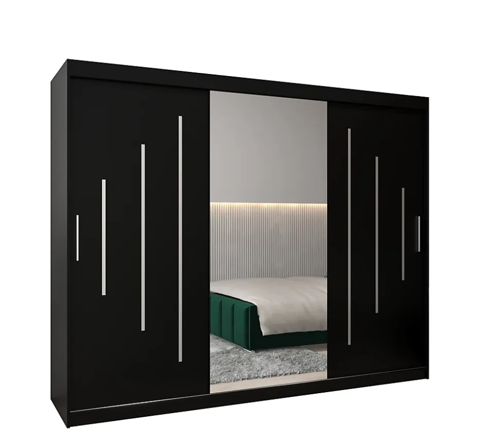 Armoire York 1 a portes coulissantes H. 200 x L. 250 x P. 62 3 portes