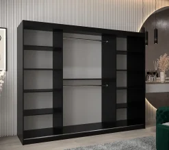 Armoire York 1 a portes coulissantes H. 200 x L. 250 x P. 62 3 portes