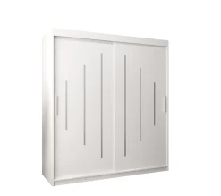 Armoire York a portes coulissantes H. 200 x L. 180 x P. 62 2 portes