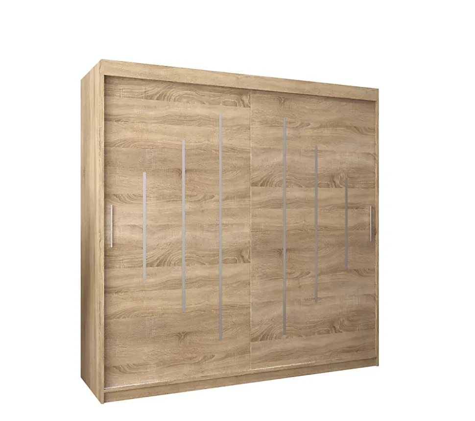 Armoire York a portes coulissantes H. 200 x L. 200 x P. 62 2 portes