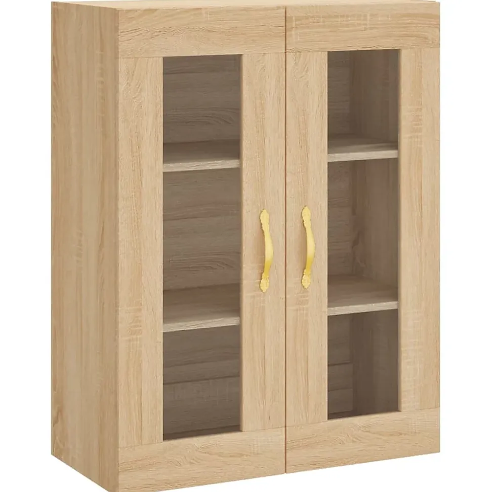 Armoires murales 2 pcs chêne sonoma bois d'ingénierie vidaXL