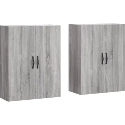Armoires murales 2 pcs sonoma gris bois d'ingénierie vidaXL