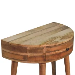 Artisan Furniture Bois massif Odyssey effet chêne console, 1 tiroir, beige