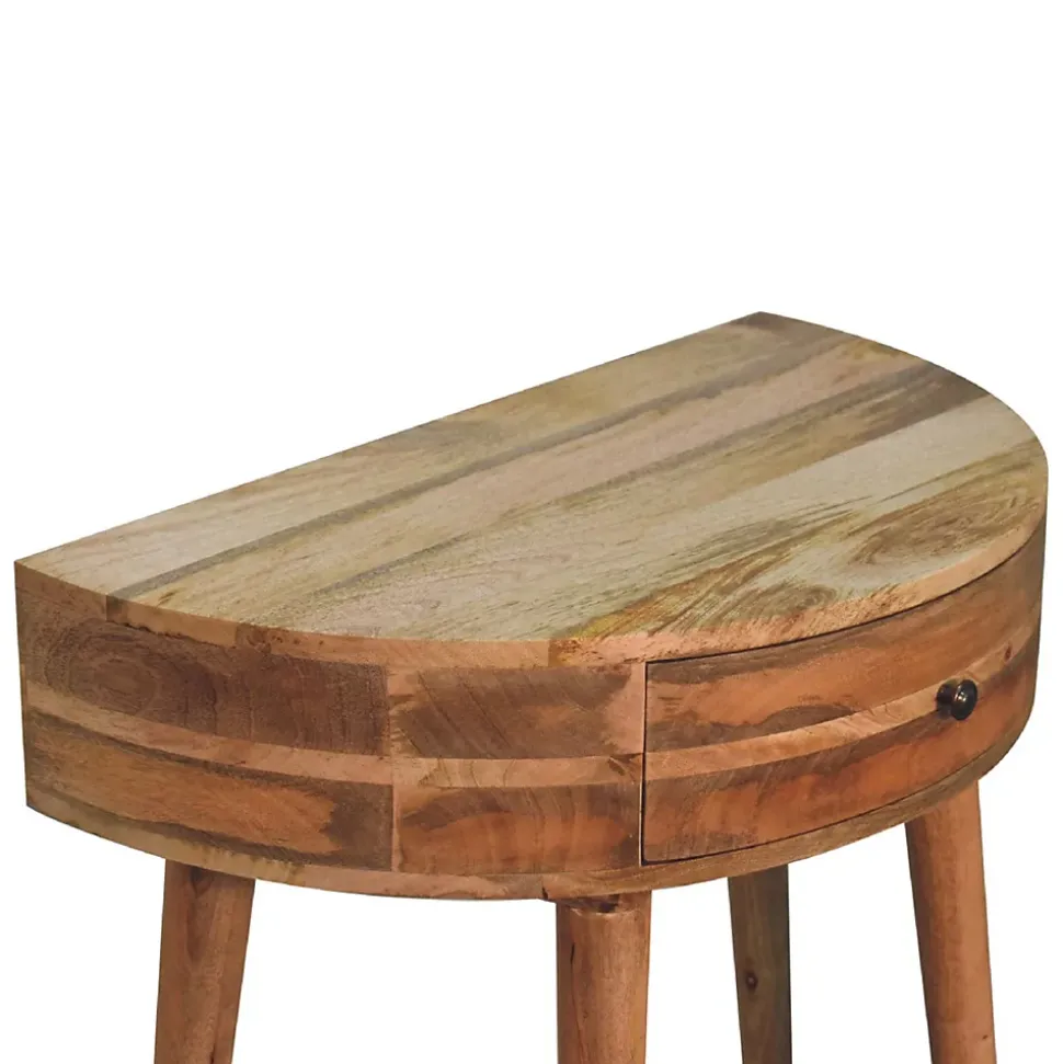 Artisan Furniture Bois massif Odyssey effet chêne console, 1 tiroir, beige