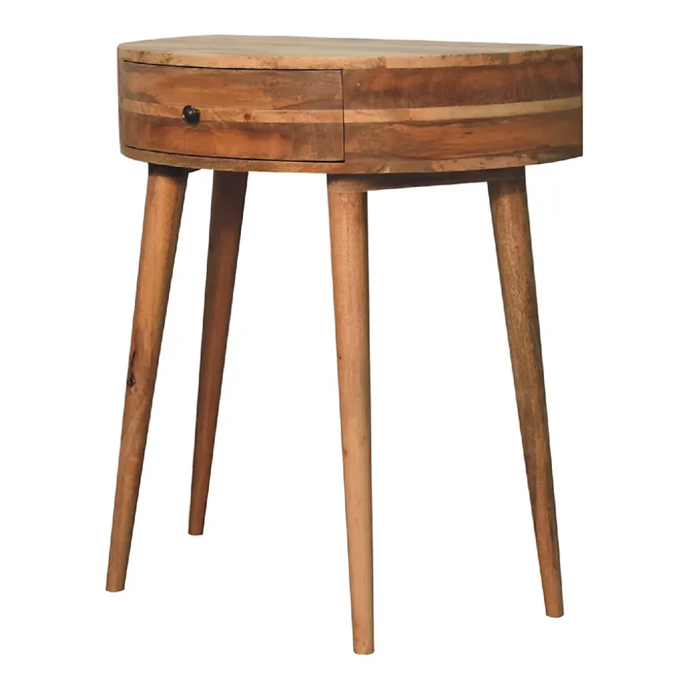 Artisan Furniture Bois massif Odyssey effet chêne console, 1 tiroir, beige