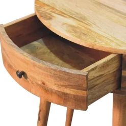 Artisan Furniture Bois massif Odyssey effet chêne console, 1 tiroir, beige