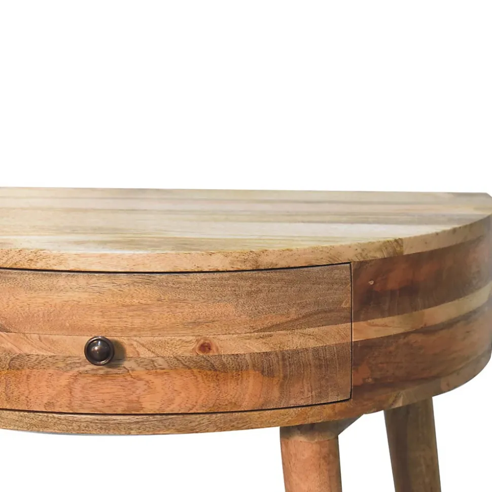 Artisan Furniture Bois massif Odyssey effet chêne console, 1 tiroir, beige