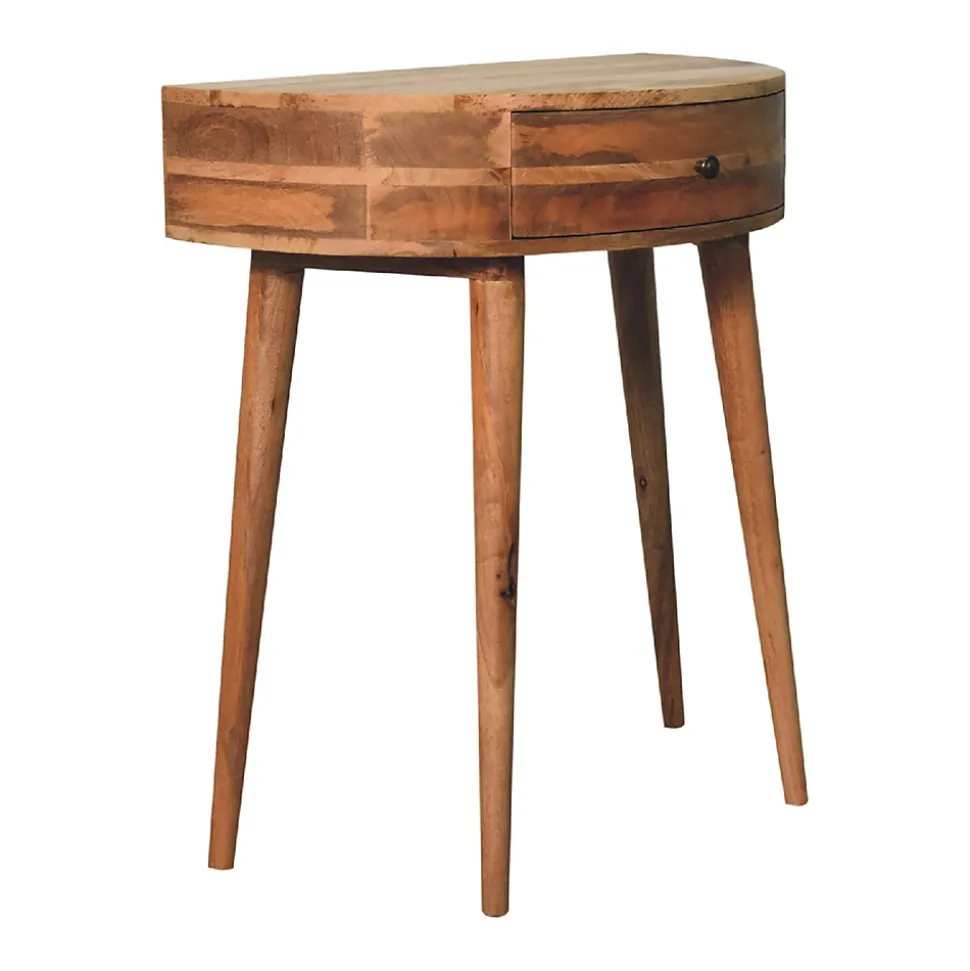 Artisan Furniture Bois massif Odyssey effet chêne console, 1 tiroir, beige