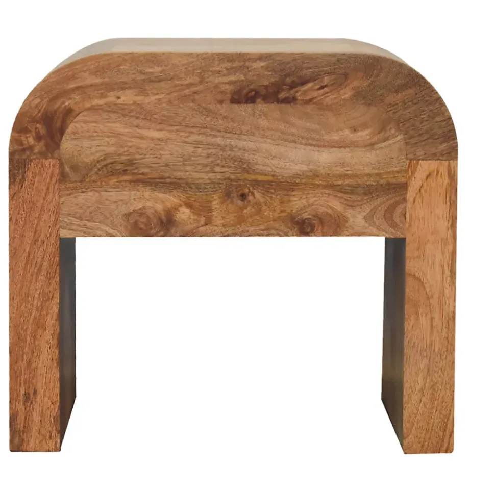 Artisan Furniture Bois massif Darcy table de chevet, 1 tiroir, marron
